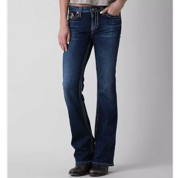 Big Star Maddie Bootcut Dark Wash Jeans - Picture 1 of 8